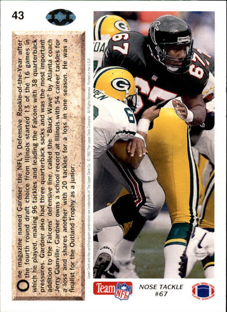 A2086- 1992 Upper Deck Football #s 1-250 +Rookies -You Pick- 15+ FREE US SHIP