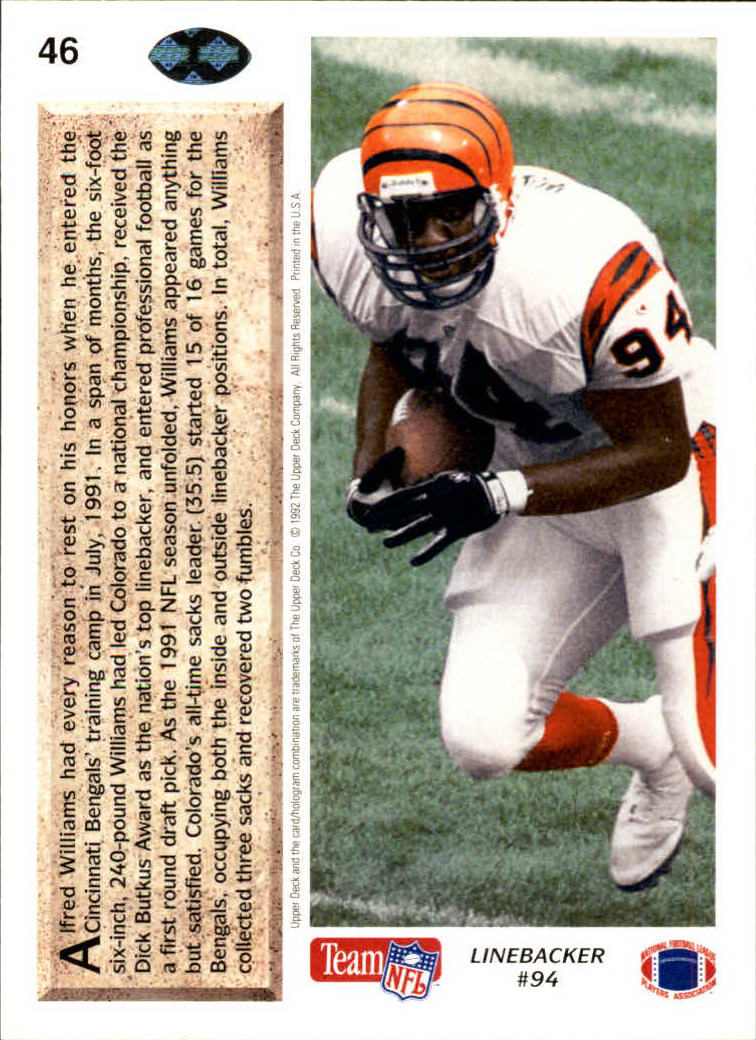 A2086- 1992 Upper Deck Football #s 1-250 +Rookies -You Pick- 15+ FREE US SHIP