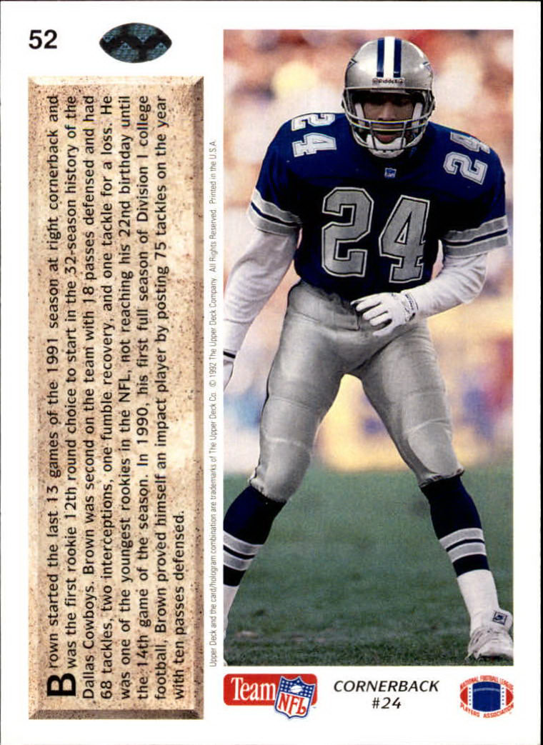 A2086- 1992 Upper Deck Football #s 1-250 +Rookies -You Pick- 15+ FREE US SHIP