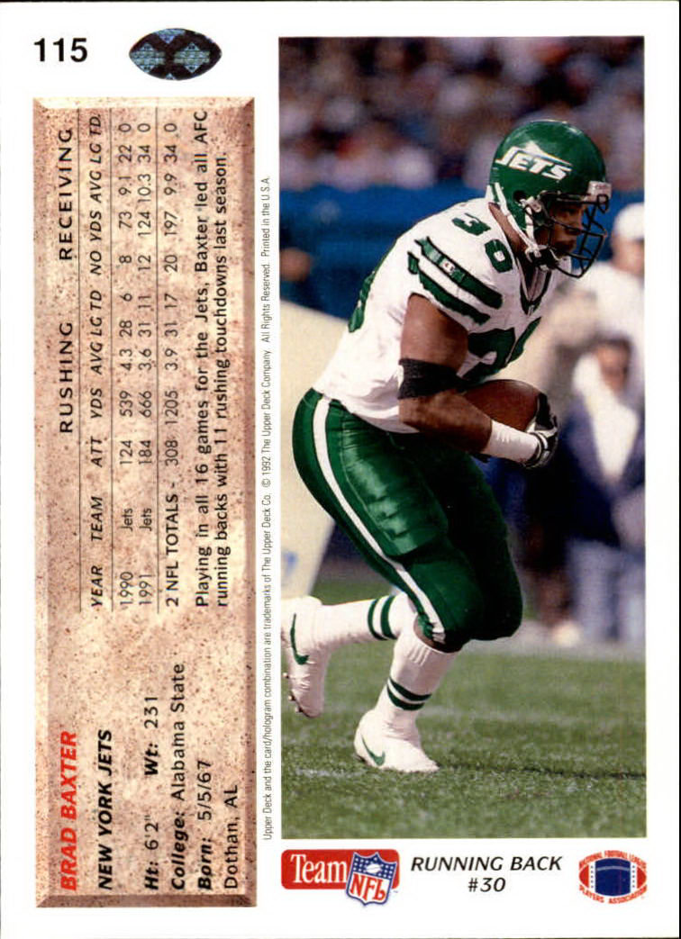 A2086- 1992 Upper Deck Football #s 1-250 +Rookies -You Pick- 15+ FREE US SHIP