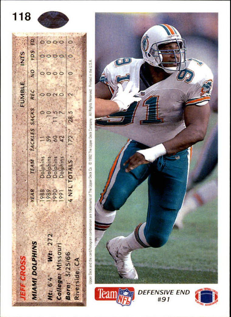 A2086- 1992 Upper Deck Football #s 1-250 +Rookies -You Pick- 15+ FREE US SHIP