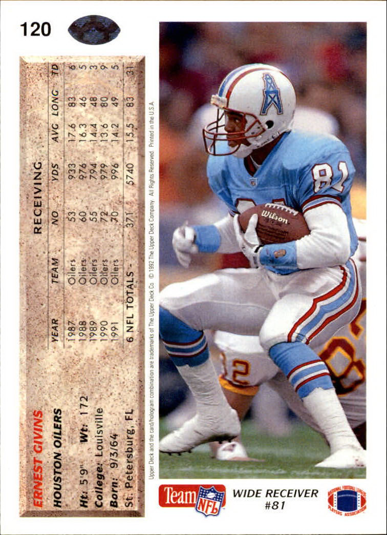 A2086- 1992 Upper Deck Football #s 1-250 +Rookies -You Pick- 15+ FREE US SHIP