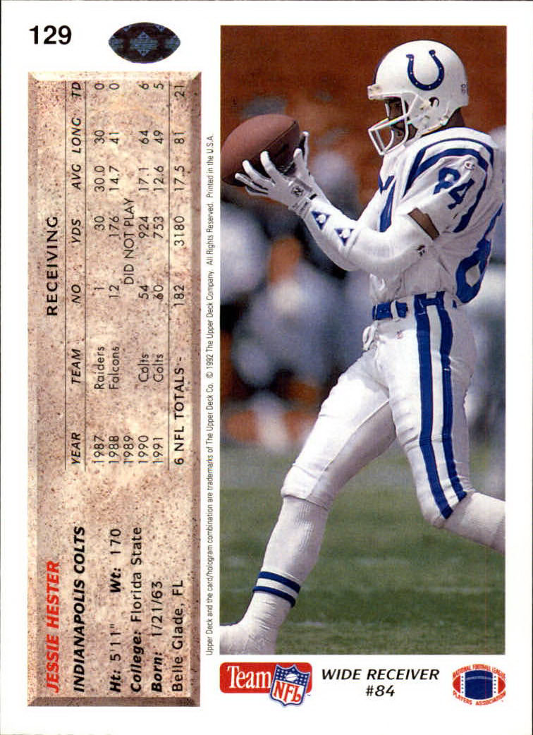 A2086- 1992 Upper Deck Football #s 1-250 +Rookies -You Pick- 15+ FREE US SHIP