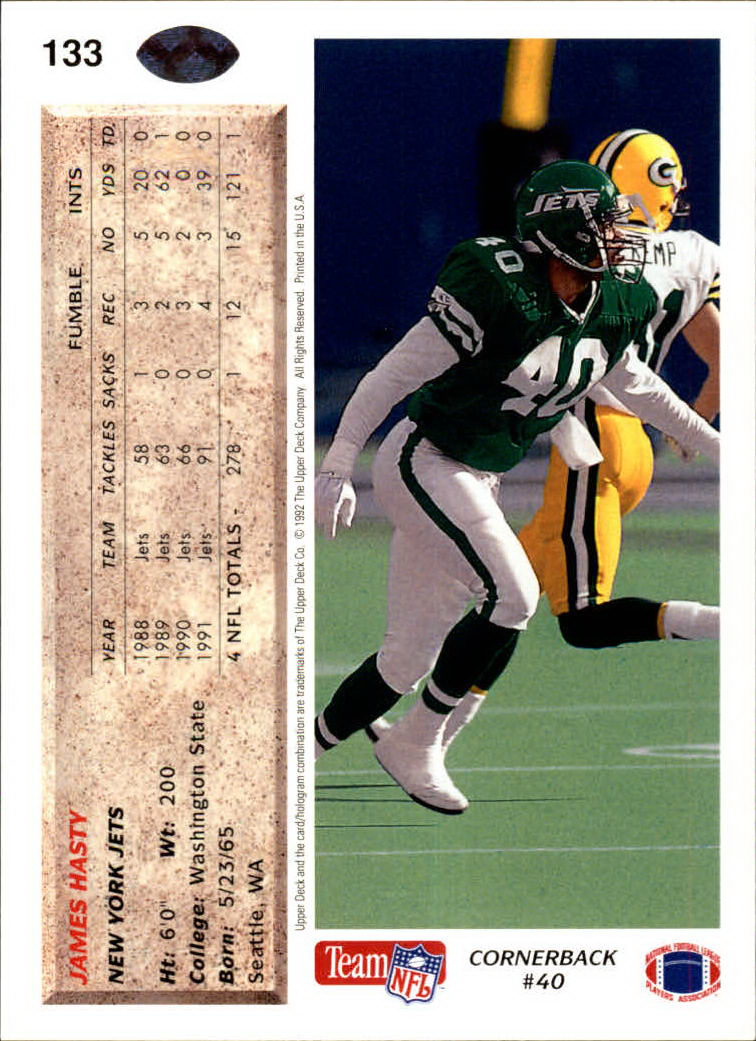 A2086- 1992 Upper Deck Football #s 1-250 +Rookies -You Pick- 15+ FREE US SHIP