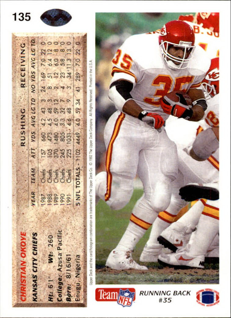 A2086- 1992 Upper Deck Football #s 1-250 +Rookies -You Pick- 15+ FREE US SHIP