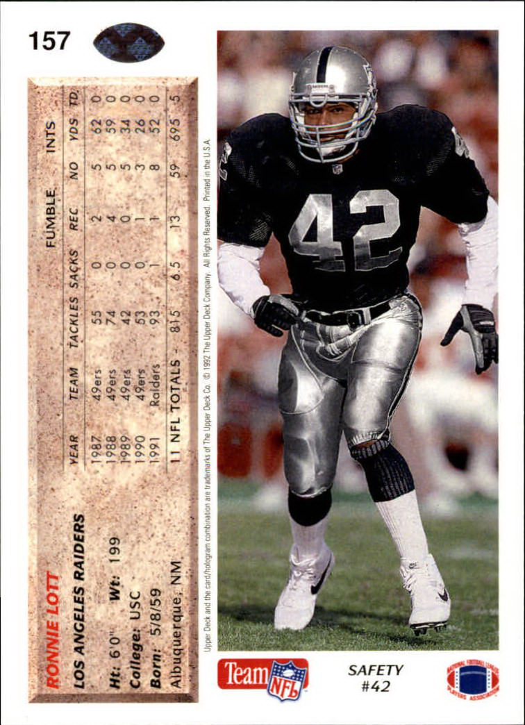 A2086- 1992 Upper Deck Football #s 1-250 +Rookies -You Pick- 15+ FREE US SHIP