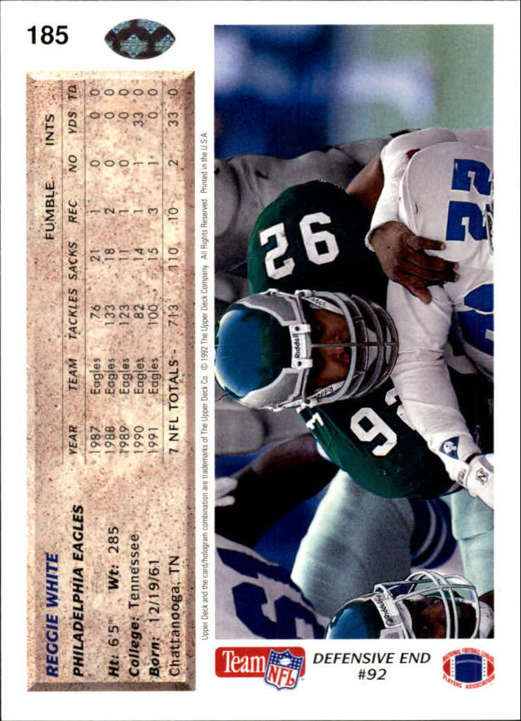 A2086- 1992 Upper Deck Football #s 1-250 +Rookies -You Pick- 15+ FREE US SHIP