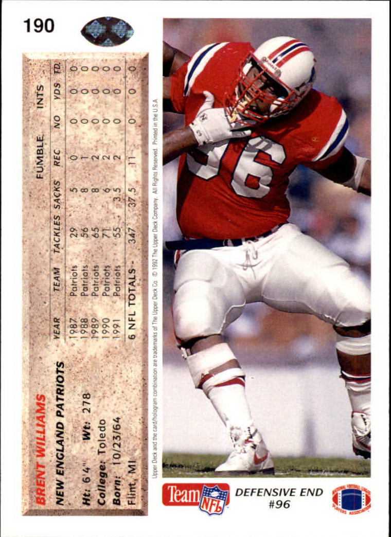 A2086- 1992 Upper Deck Football #s 1-250 +Rookies -You Pick- 15+ FREE US SHIP