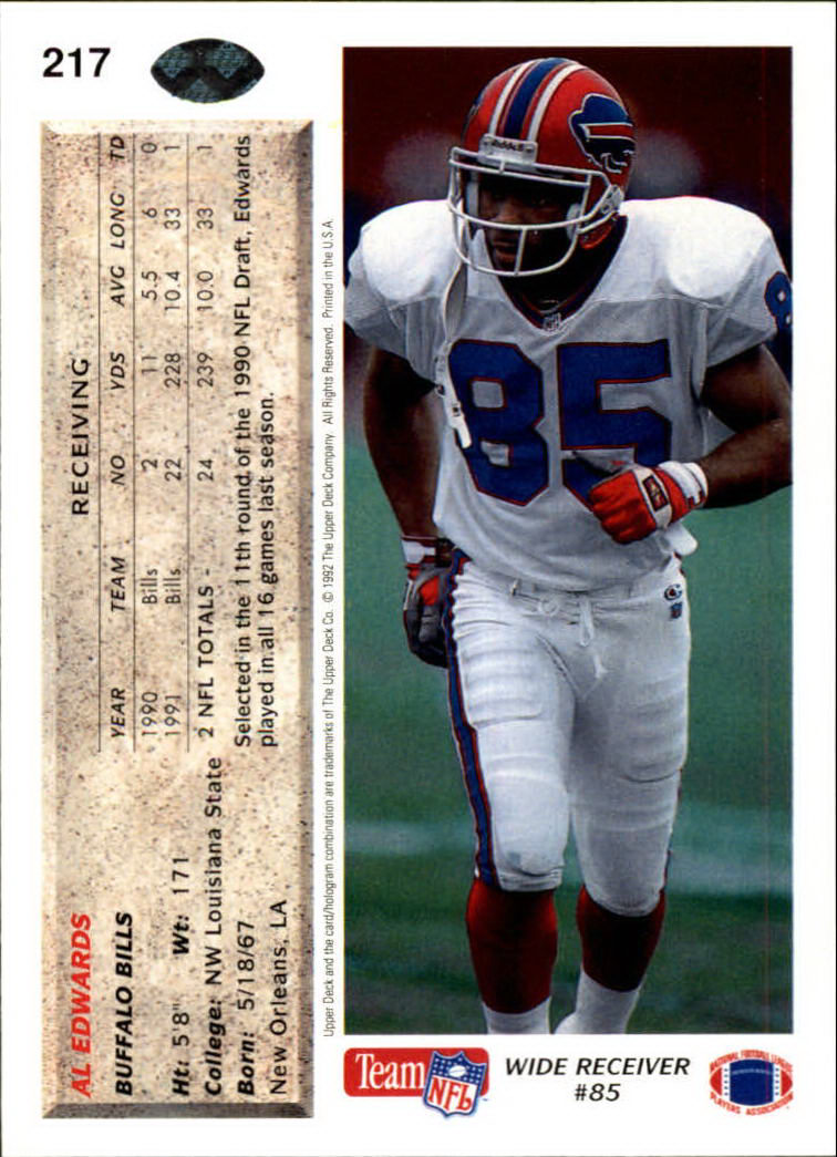 A2086- 1992 Upper Deck Football #s 1-250 +Rookies -You Pick- 15+ FREE US SHIP