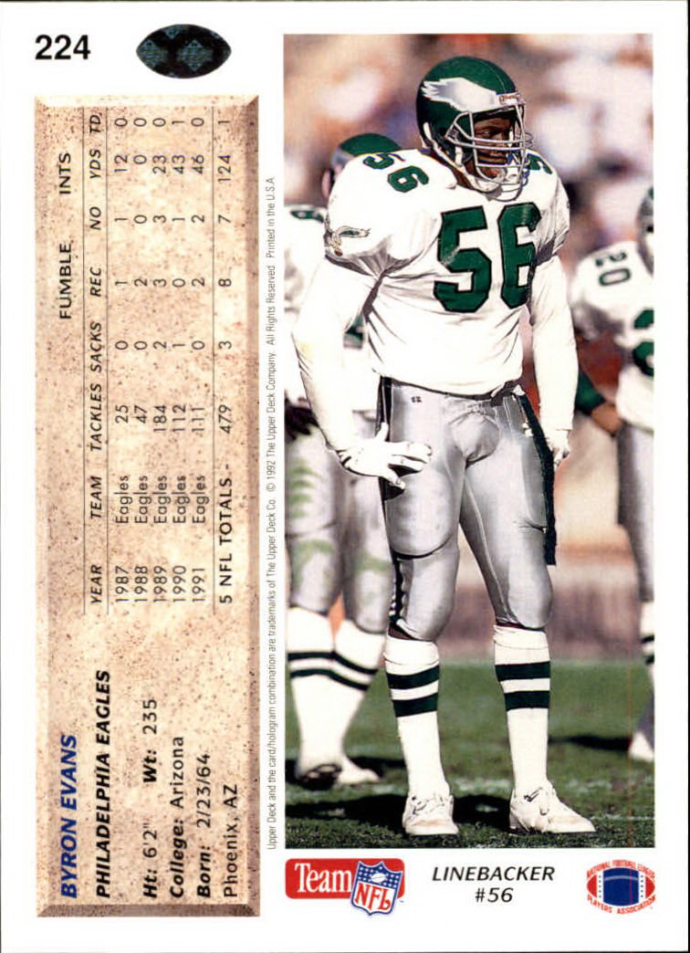 A2086- 1992 Upper Deck Football #s 1-250 +Rookies -You Pick- 15+ FREE US SHIP