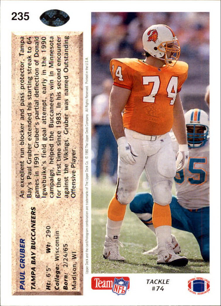 A2086- 1992 Upper Deck Football #s 1-250 +Rookies -You Pick- 15+ FREE US SHIP