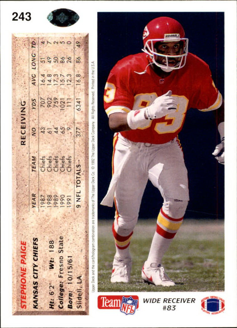 A2086- 1992 Upper Deck Football #s 1-250 +Rookies -You Pick- 15+ FREE US SHIP