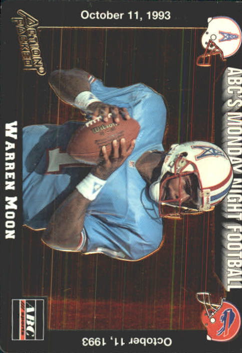 : 1995 Action Packed Monday Night Football #10 Warren Moon NFL  Football Trading Card : Collectibles & Fine Art