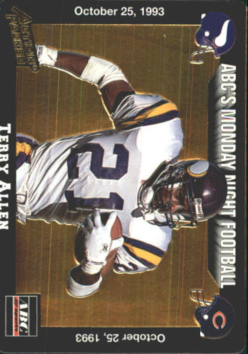 1993 Action Packed Monday Night Football #45 Barry Foster VF to NM