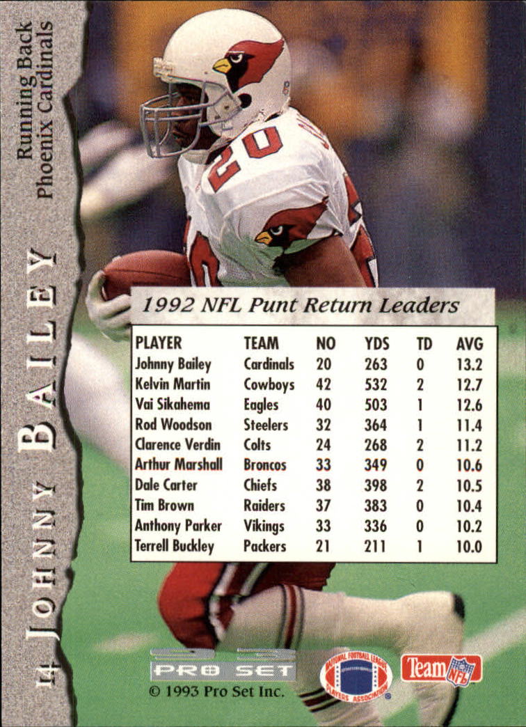 1993 Pro Set Vinny Testaverde Cleveland Browns #114