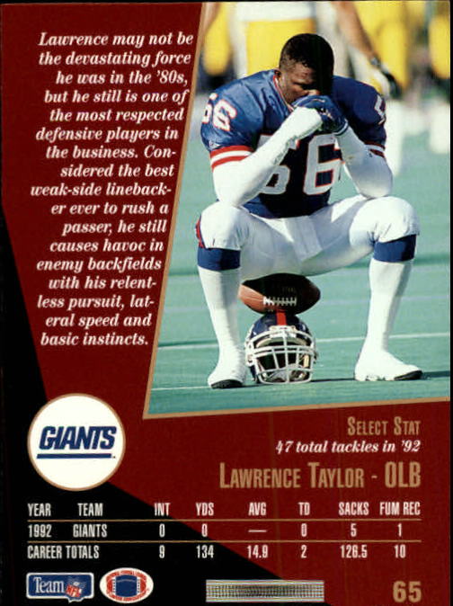 A7989- 1993 Select Football Card #s 1-200 +Rookies -You Pick- 15+ FREE US SHIP