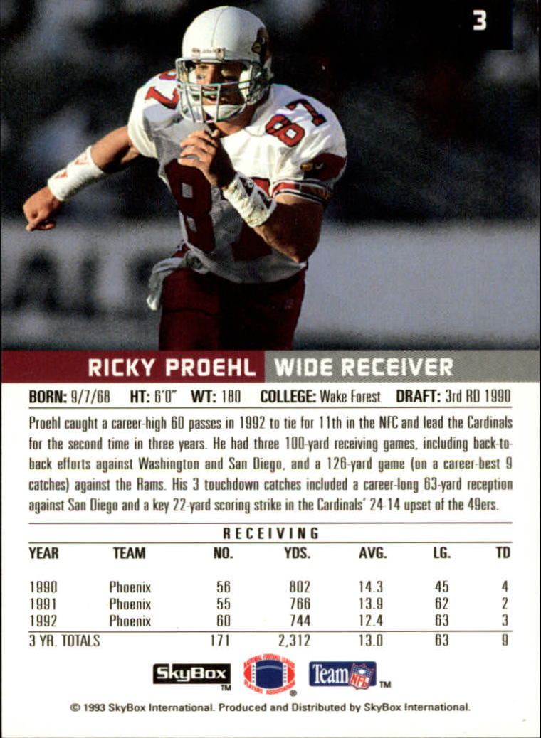 1993 SkyBox Premium Football Card Pick