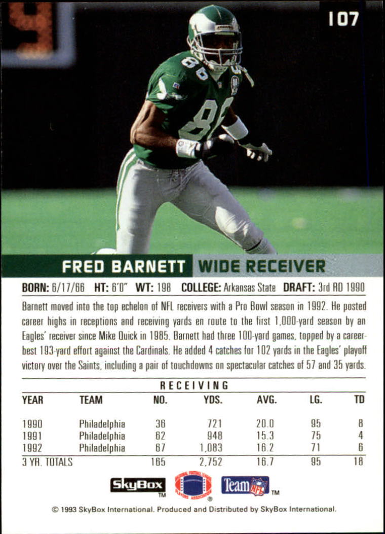 1993 SkyBox Premium Football Card Pick