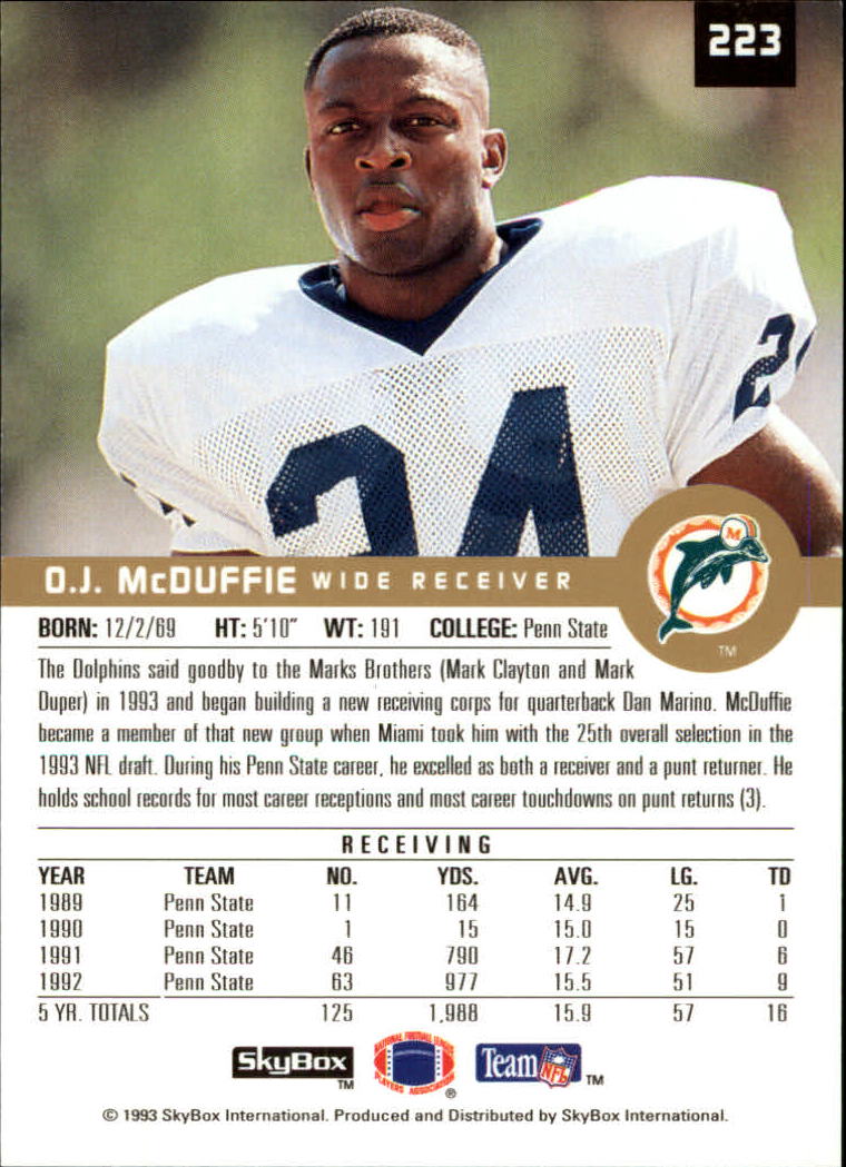 1993 SkyBox Premium Football Card Pick