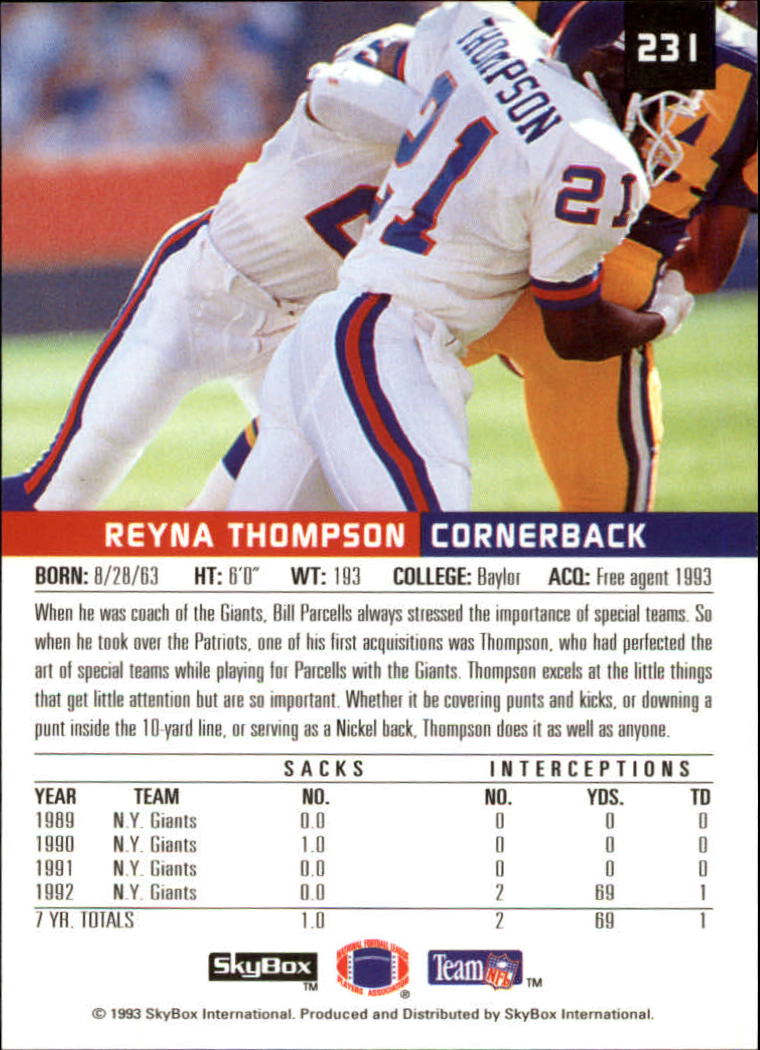 1993 SkyBox Premium Football Card Pick