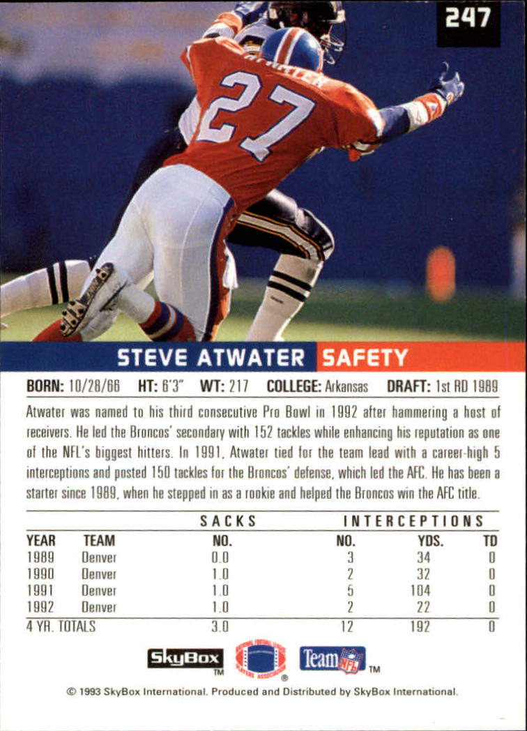 1993 SkyBox Premium Football Card Pick