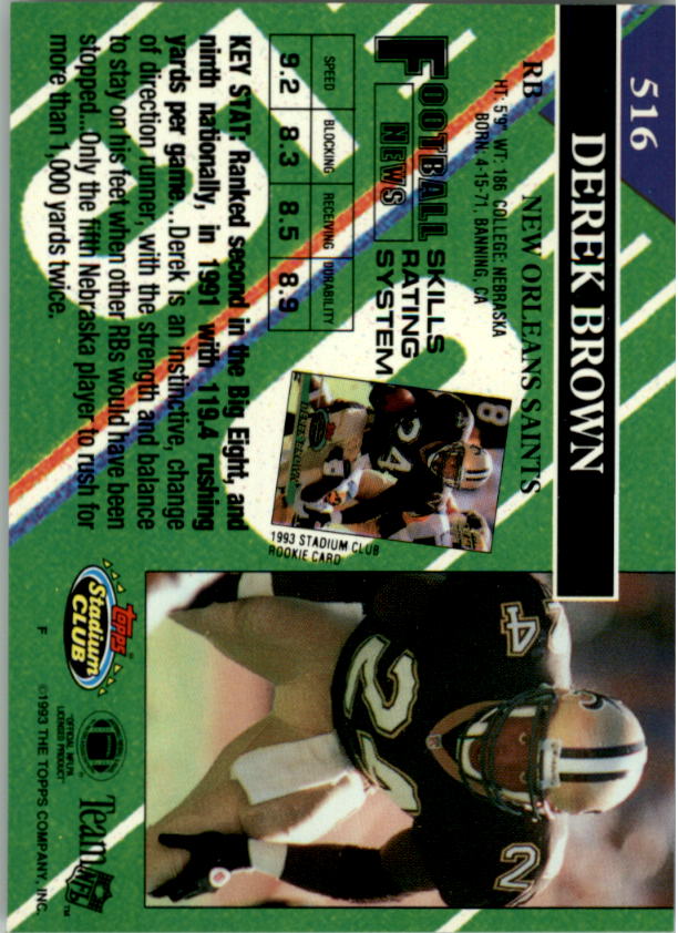 : 1996 Topps # 95 Tyrone Hughes New Orleans Saints (Football  Card) NM/MT Saints Nebraska : Collectibles & Fine Art