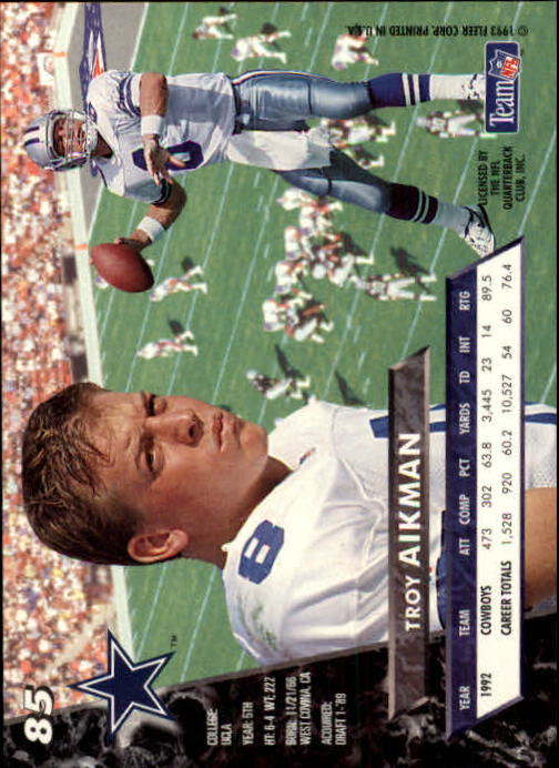 B2186- 1993 Ultra Football Card #s 1-250 +Rookies -You Pick- 15+ FREE US SHIP - Picture 167 of 475