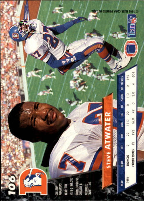 B2186- 1993 Ultra Football Card #s 1-250 +Rookies -You Pick- 15+ FREE US SHIP - Picture 203 of 475