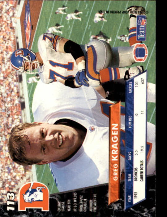 B2186- 1993 Ultra Football Card #s 1-250 +Rookies -You Pick- 15+ FREE US SHIP - Picture 215 of 475