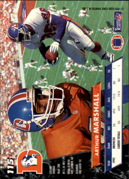 B2186- 1993 Ultra Football Card #s 1-250 +Rookies -You Pick- 15+ FREE US SHIP - Picture 219 of 475