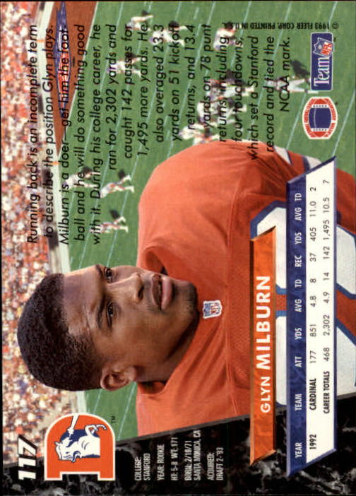 B2186- 1993 Ultra Football Card #s 1-250 +Rookies -You Pick- 15+ FREE US SHIP - Picture 223 of 475