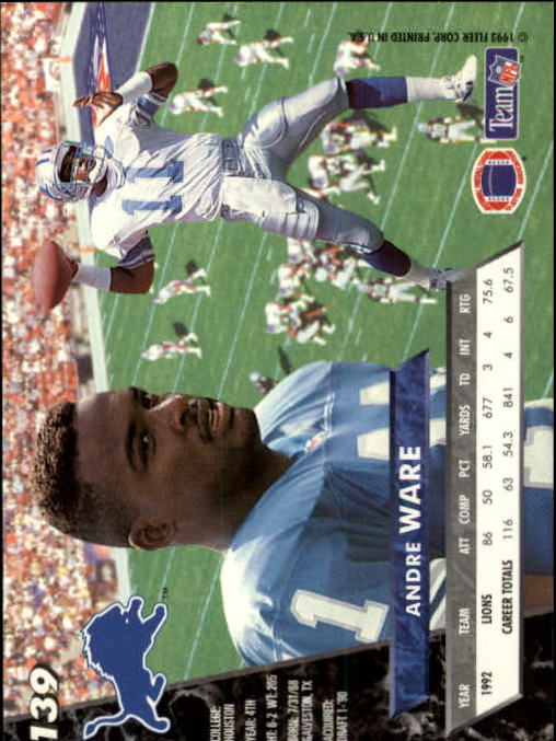 B2186- 1993 Ultra Football Card #s 1-250 +Rookies -You Pick- 15+ FREE US SHIP - Picture 265 of 475