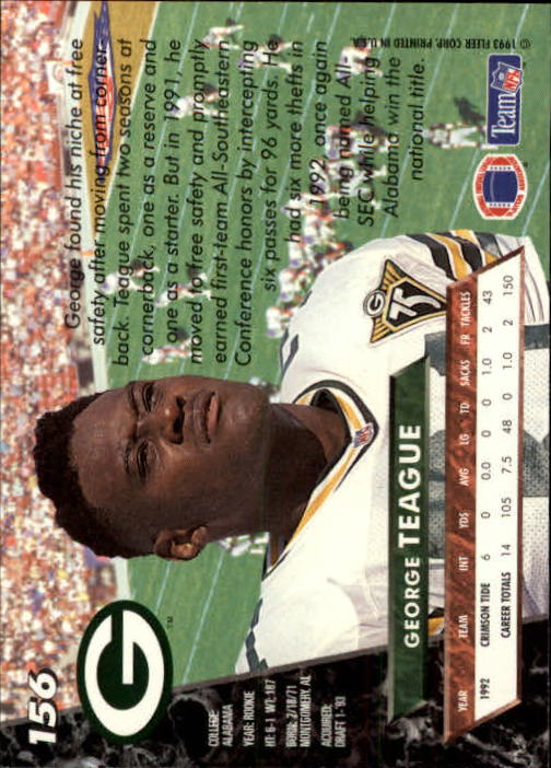 B2186- 1993 Ultra Football Card #s 1-250 +Rookies -You Pick- 15+ FREE US SHIP - Picture 299 of 475