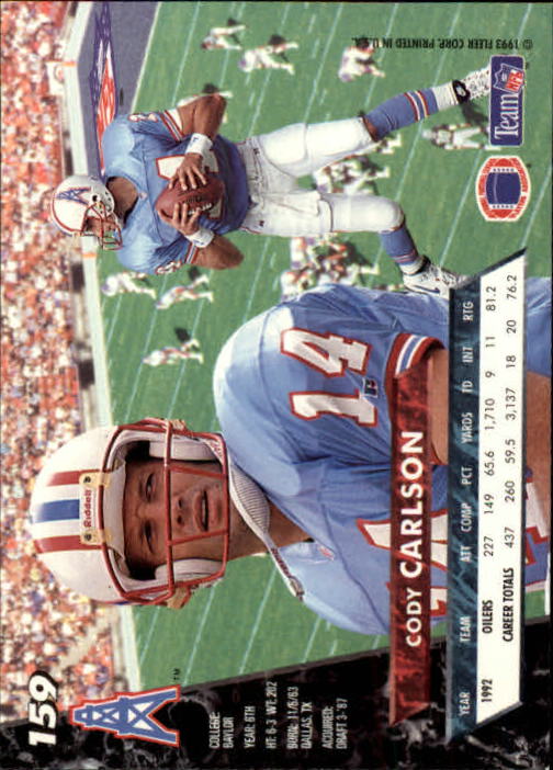 B2186- 1993 Ultra Football Card #s 1-250 +Rookies -You Pick- 15+ FREE US SHIP - Picture 303 of 475