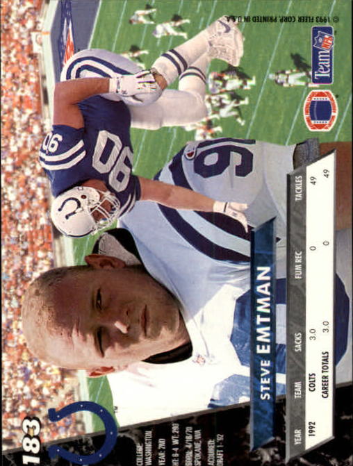 B2186- 1993 Ultra Football Card #s 1-250 +Rookies -You Pick- 15+ FREE US SHIP - Picture 349 of 475