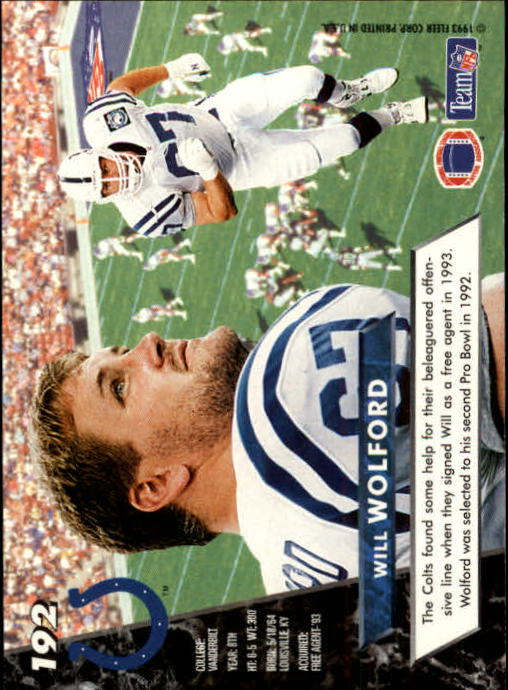 B2186- 1993 Ultra Football Card #s 1-250 +Rookies -You Pick- 15+ FREE US SHIP - Picture 367 of 475