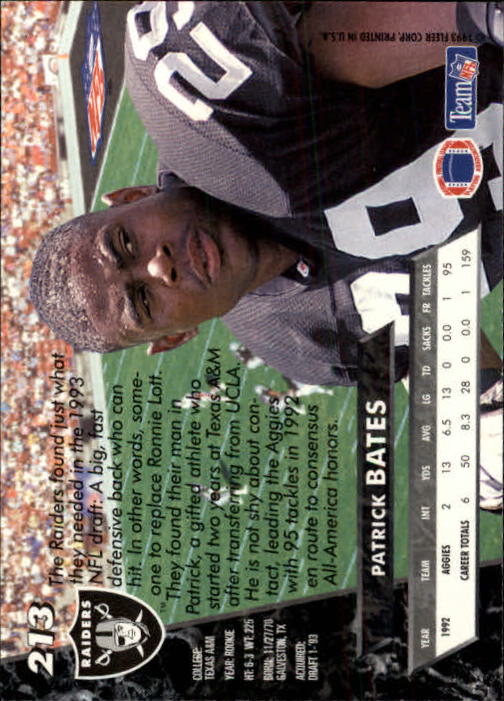 B2186- 1993 Ultra Football Card #s 1-250 +Rookies -You Pick- 15+ FREE US SHIP - Picture 403 of 475