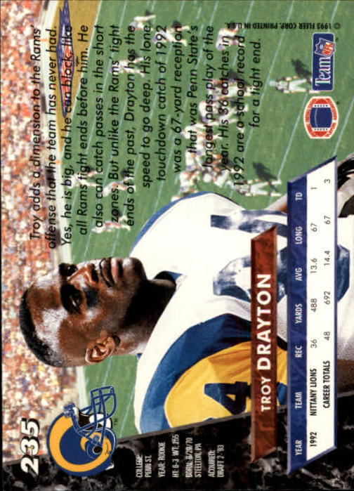 B2186- 1993 Ultra Football Card #s 1-250 +Rookies -You Pick- 15+ FREE US SHIP - Picture 447 of 475