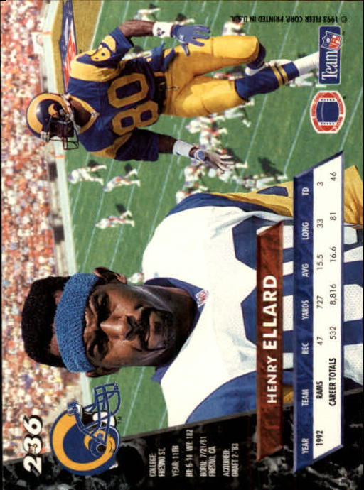 B2186- 1993 Ultra Football Card #s 1-250 +Rookies -You Pick- 15+ FREE US SHIP - Picture 449 of 475