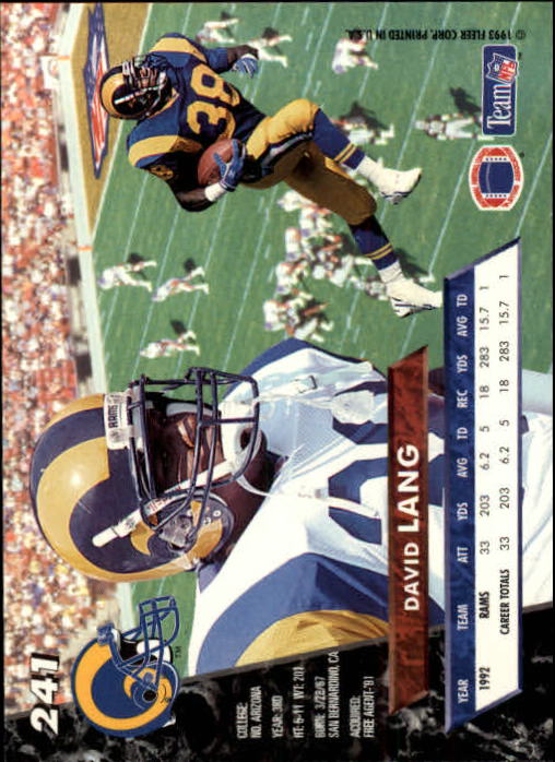 B2186- 1993 Ultra Football Card #s 1-250 +Rookies -You Pick- 15+ FREE US SHIP - Picture 459 of 475