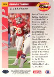 1993 Upper Deck Football "Team MVPs" Insert Cards - Picture 13 of 31