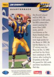 1993 Upper Deck Football "Team MVPs" Insert Cards - Picture 27 of 31