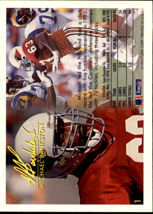 Garrison Hearst autographed Football Card (Arizona Cardinals) 1995 Fleer  Flair #2