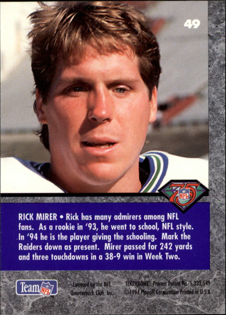 1994 Playoff Contenders Football "Main Set" Cards #1 to #120 RCs and Vets - Picture 97 of 231