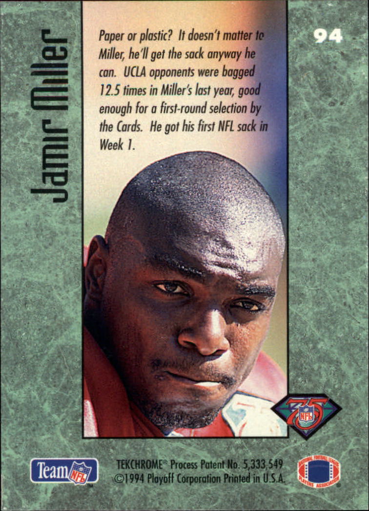 1994 Playoff Contenders Football "Main Set" Cards #1 to #120 RCs and Vets - Picture 181 of 231
