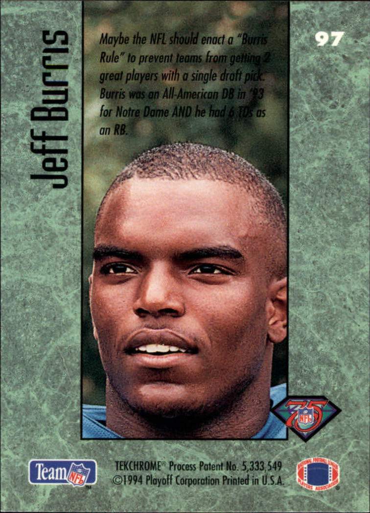 1994 Playoff Contenders Football "Main Set" Cards #1 to #120 RCs and Vets - Picture 187 of 231
