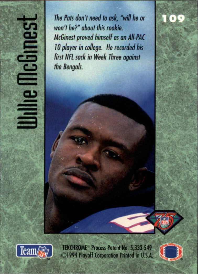 1994 Playoff Contenders Football "Main Set" Cards #1 to #120 RCs and Vets - Picture 209 of 231