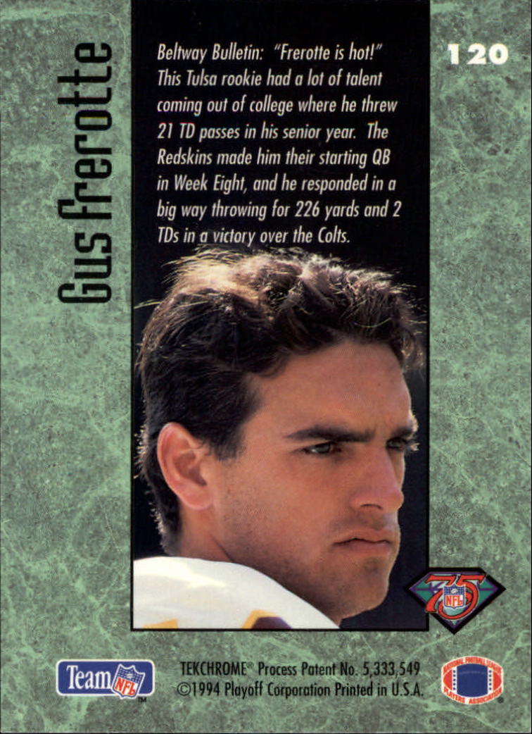 1994 Playoff Contenders Football "Main Set" Cards #1 to #120 RCs and Vets - Picture 231 of 231