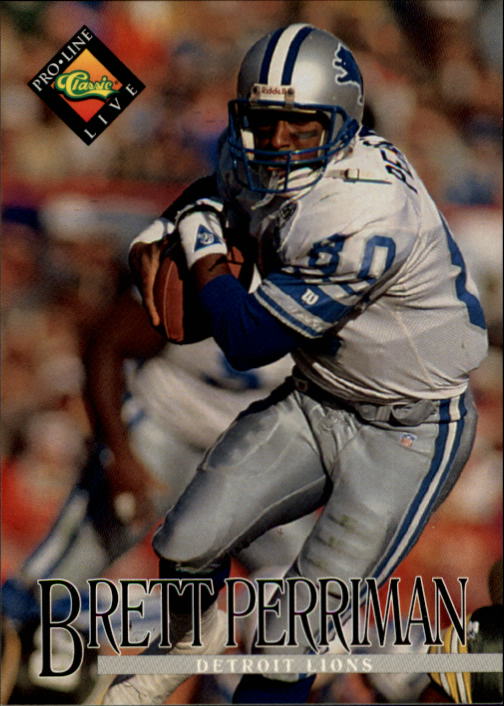 Brett Perriman 1995 Pro Line #81 - Detroit Lions at 's Sports  Collectibles Store