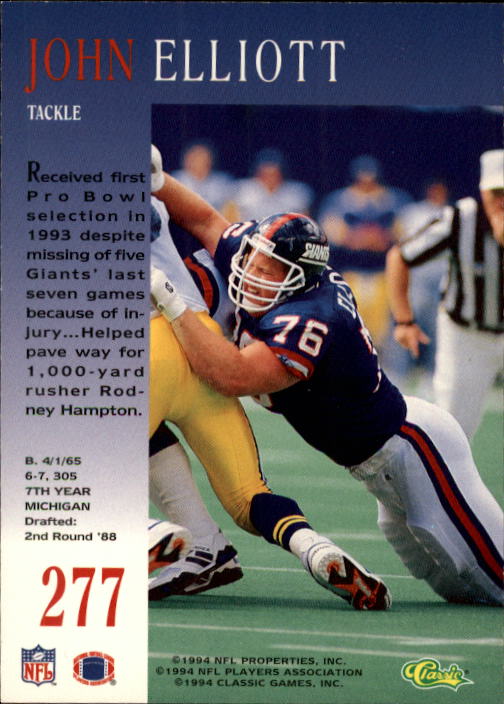 A6477- 1994 Pro Line Live Football Cards 251-405 -You Pick- 15+ FREE US SHIP